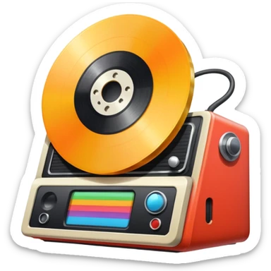 mac os icon physical film 60s recording sticker