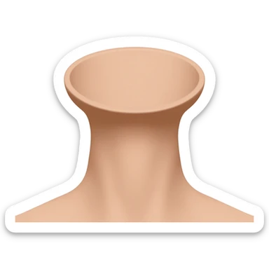 neck outstretched with visible adams apple only sticker