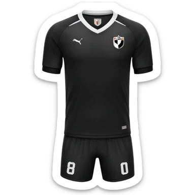 maillot football bande noir sans numéro ni logo sticker