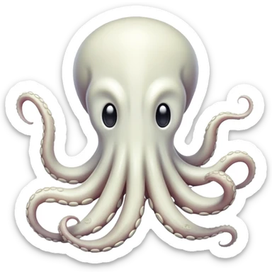 skinny white tentical sticker