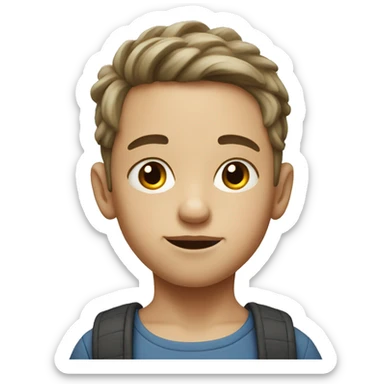 realistic portrait of a boy older sticker