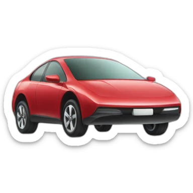 elon mush drive an apple car sticker