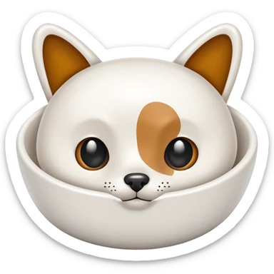 bowl pet sticker