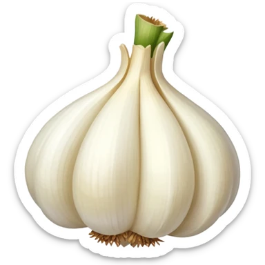 single garlic clove sticker