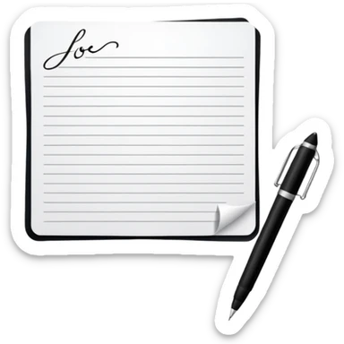 Signature at the bottom of the page sticker