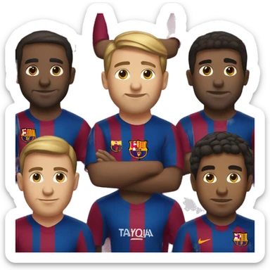 barcelona football club sticker