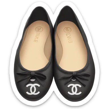 Chanel ballet flats sticker