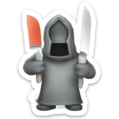 Knife sharpener over the city sticker