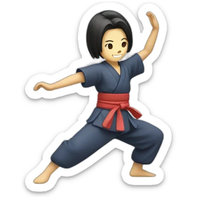 Create a dancing Japanese character sticker