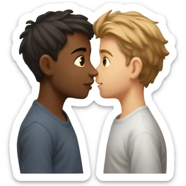 Yaoi boys kissing sticker