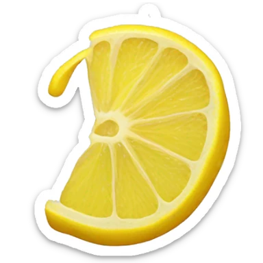 lemon peel spirals sticker
