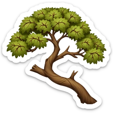 single tree branch sticker