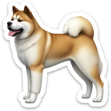 Akita Dog Breed Full Body sticker
