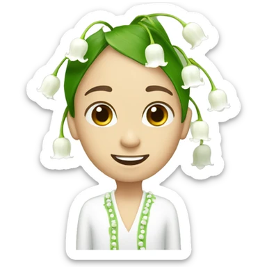 Lily of the valley sticker