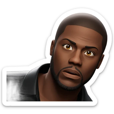 male portrait with beard sticker