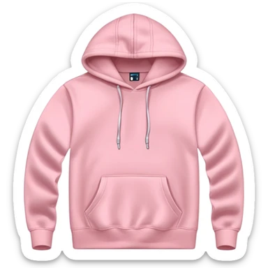 pastel pink hoodie flatlay  sticker