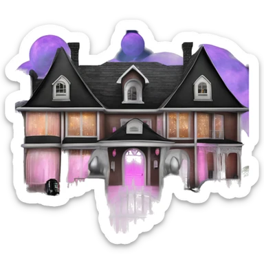 Darth Vader and Barbie’s expensive but very dusty old disturbing disgusting ghostly very haunted horror dream house mansion  sticker