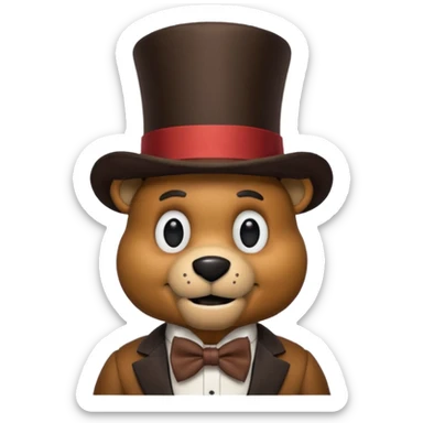 Freddy fazbear sticker