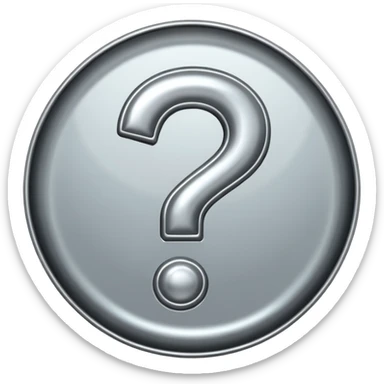 question mark sticker