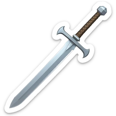 Neither sword in Minecraft  sticker