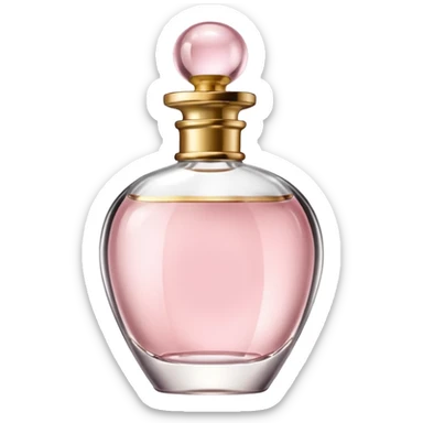light pink elegant perfume sticker