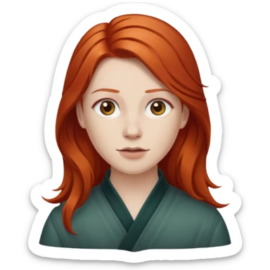 Chappell Roan, is an American singer and songwriter from Missouri. Working with collaborator Dan Nigro, the majority of her music is inspired by 1980s synth-pop copper red hair long sticker