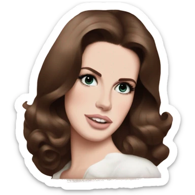 vintage pale pink picture frame of lana del rey  sticker