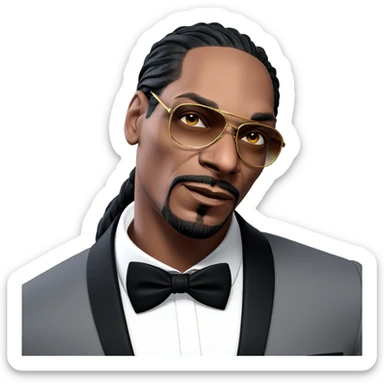 stylish man in formal attire sticker