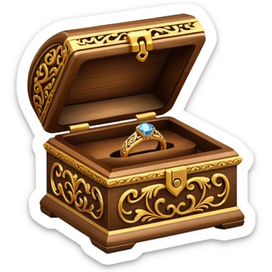 wedding ring box sticker