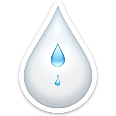 The drop is White  sticker