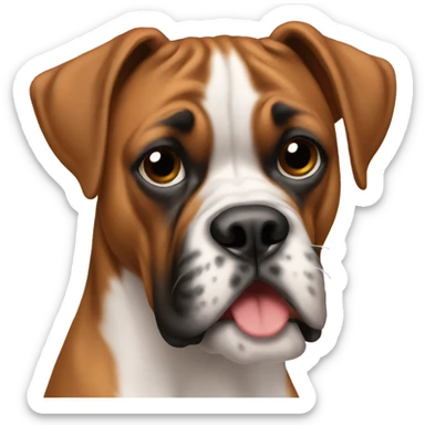 Boxer dog sticker