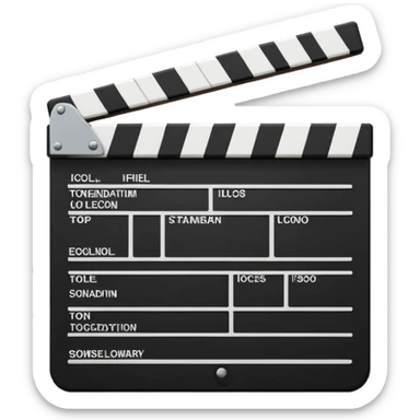 film clapperboard sticker