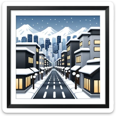 winter tokyo round picture sticker