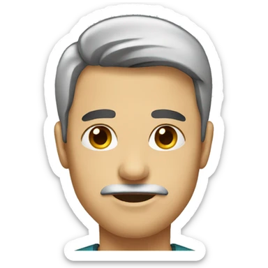 person looking with one eyebrow up sticker