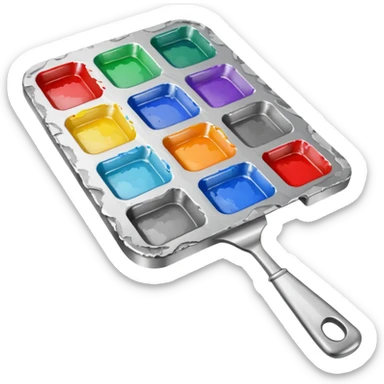 Palette paint knife, only knife sticker