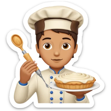 Barista frosting a pastry

 sticker