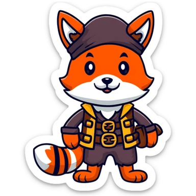 Foxy the Pirate from Five Nights at Freddy's sticker
