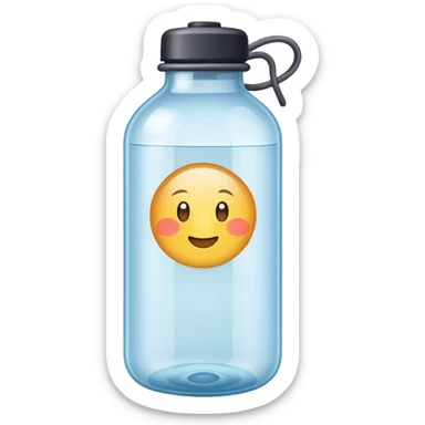 wash water bottle sticker