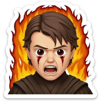 anakin skywalker nightmare scene rots sticker