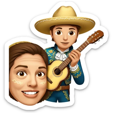 Mariachi Guitarist sticker