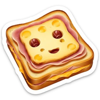ham and cheese toast  sticker