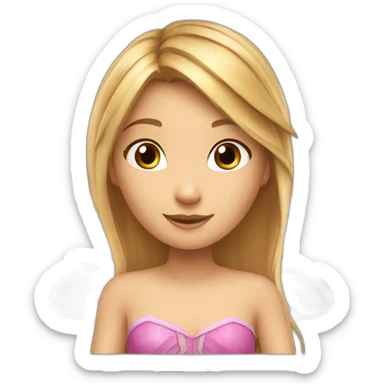 flora-the-winx-girl-fairy-wings-brown-and-blond-hair sticker