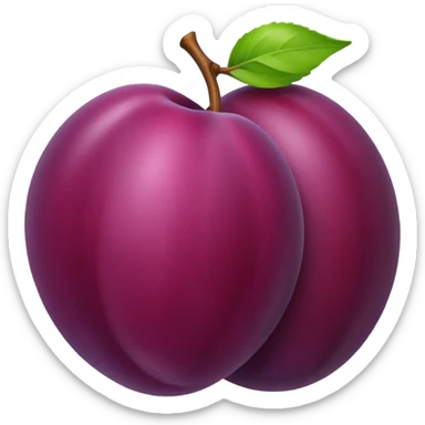 Plum sticker