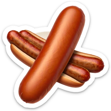 Chorizo Cinematic Realistic Chorizo Dish Emoji, depicted as a single, perfectly spiced sausage, rendered with rich textures and dynamic, appetizing lighting. sticker