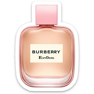 Light pink Burberry her elixir perfume  sticker