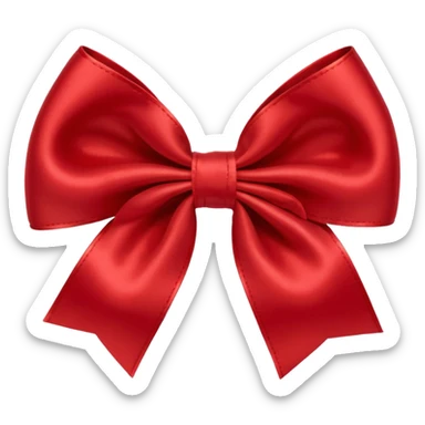 show me a hair bow red sticker