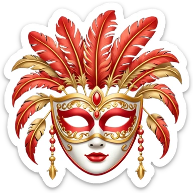 Theatre Performance Mask sticker