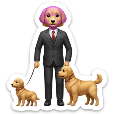 The dog went in a suit
 sticker