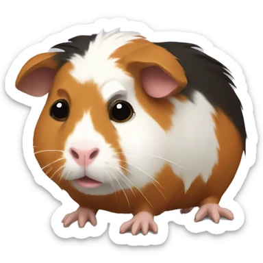 Sick Guinea pig  sticker