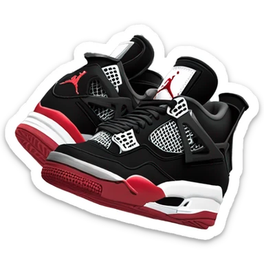 air jordan 4 bred sticker
